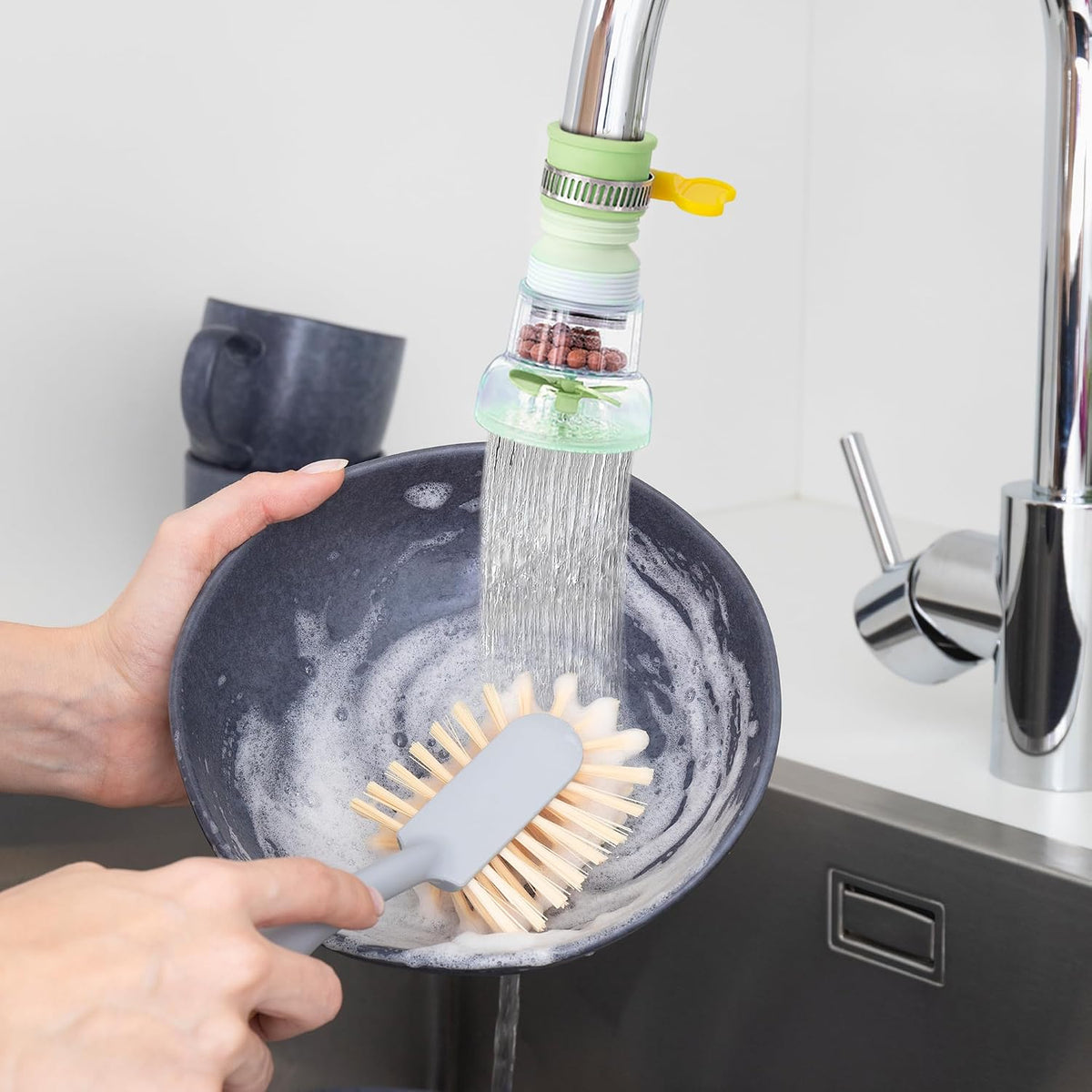 3 Pcs Faucet Filter, 360 Rotating Water Faucet Extenders for Sink