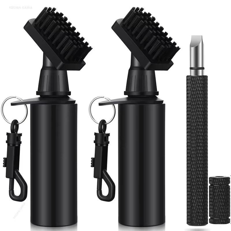 Golf Club Cleaning Brush Portable Groove Tube Cleaner Brush Spray Bottle Golf Brush Golf Club Cleaner Tool Golf Accessories