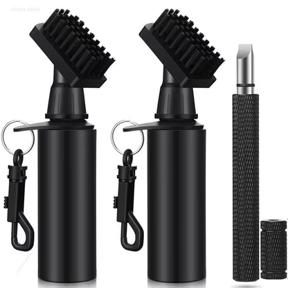 Golf Club Cleaning Brush Portable Groove Tube Cleaner Brush Spray Bottle Golf Brush Golf Club Cleaner Tool Golf Accessories