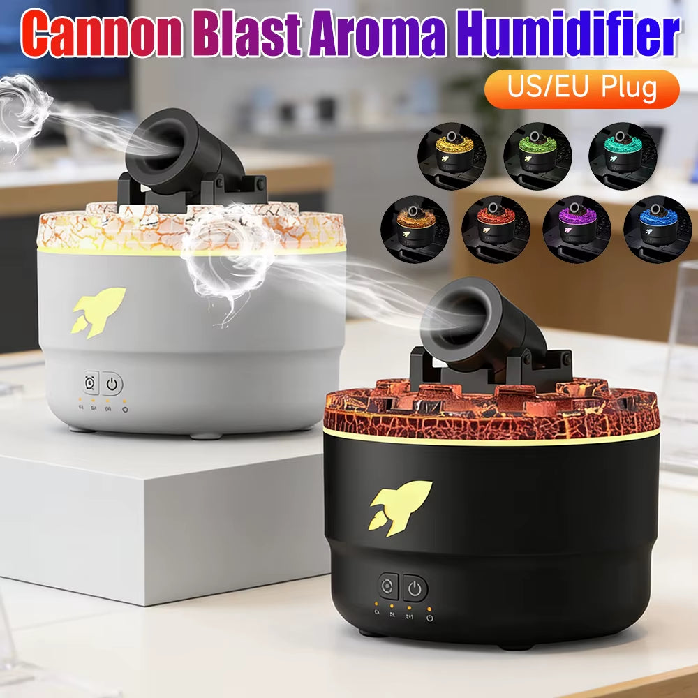 Cannon Blast Aroma Humidifier Essential Oil Diffuser Cannon Blast Turret Aromatherapy Humidifier Aroma Diffuser Air Humidifier