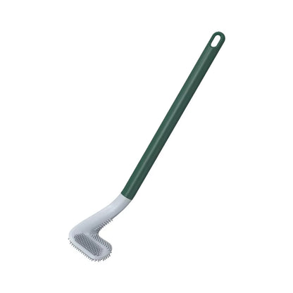Silicone Golf Shape Toilet Brush with Holder Set Toilet Cleaner Brush Wall Mounted Toilet Brush and Drying Holder for Bathroom