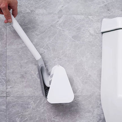 Silicone Golf Shape Toilet Brush with Holder Set Toilet Cleaner Brush Wall Mounted Toilet Brush and Drying Holder for Bathroom