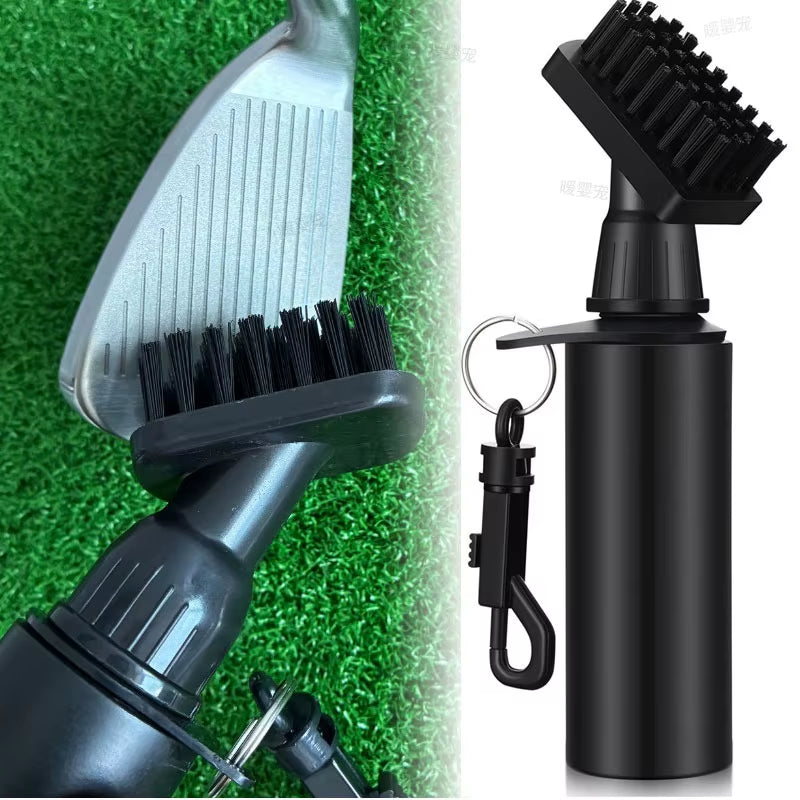 Golf Club Cleaning Brush Portable Groove Tube Cleaner Brush Spray Bottle Golf Brush Golf Club Cleaner Tool Golf Accessories