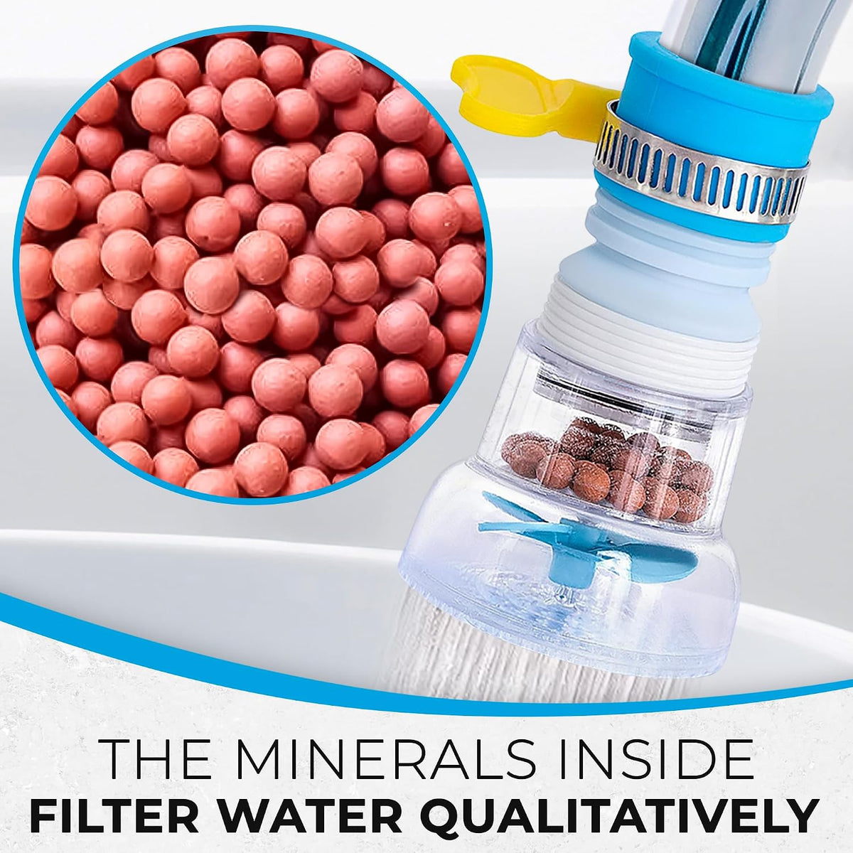 3 Pcs Faucet Filter, 360 Rotating Water Faucet Extenders for Sink