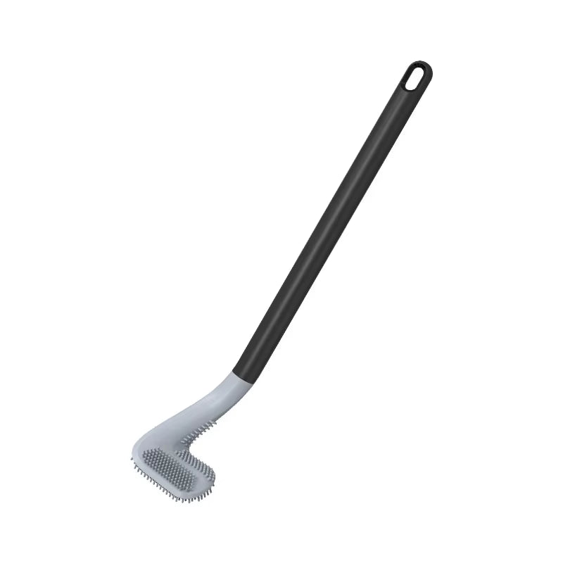 Silicone Golf Shape Toilet Brush with Holder Set Toilet Cleaner Brush Wall Mounted Toilet Brush and Drying Holder for Bathroom