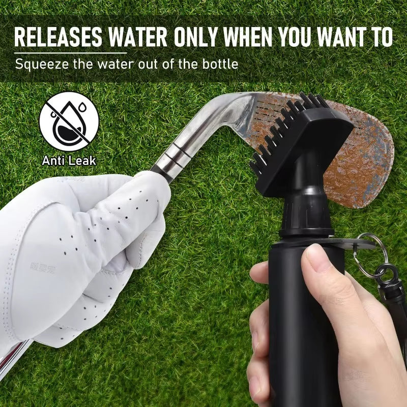 Golf Club Cleaning Brush Portable Groove Tube Cleaner Brush Spray Bottle Golf Brush Golf Club Cleaner Tool Golf Accessories