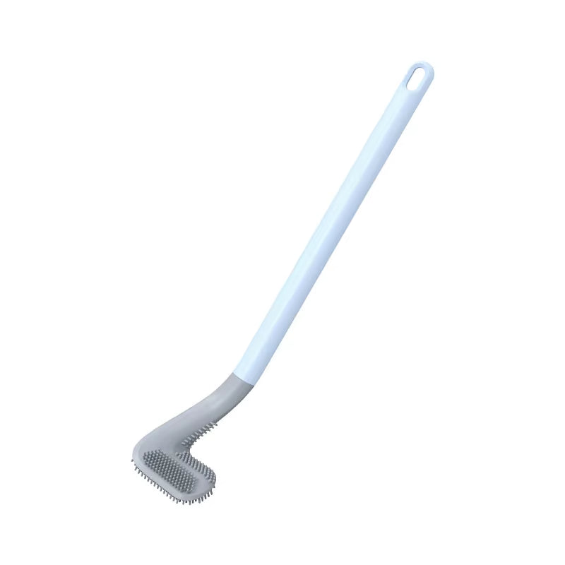 Silicone Golf Shape Toilet Brush with Holder Set Toilet Cleaner Brush Wall Mounted Toilet Brush and Drying Holder for Bathroom