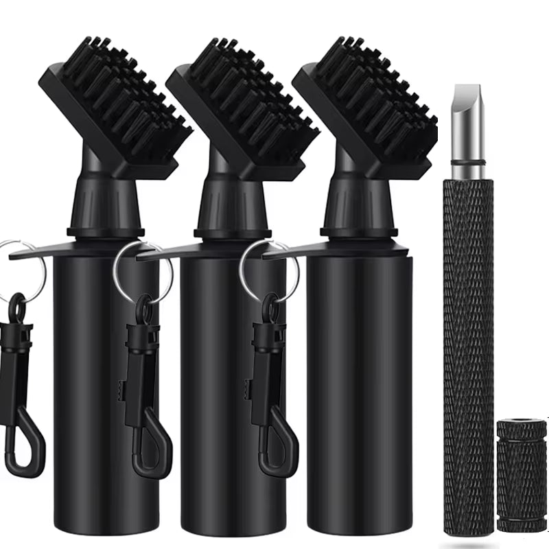 Golf Club Cleaning Brush Portable Groove Tube Cleaner Brush Spray Bottle Golf Brush Golf Club Cleaner Tool Golf Accessories
