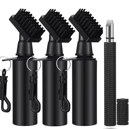 Golf Club Cleaning Brush Portable Groove Tube Cleaner Brush Spray Bottle Golf Brush Golf Club Cleaner Tool Golf Accessories
